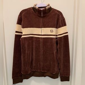 NWT Sergio Tacchini Velour Damarindo Track Suit Jacket